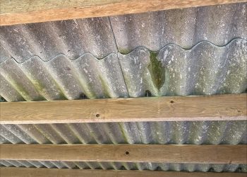Asbestos corrugated roofing