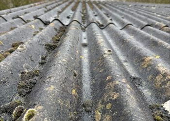 Asbestos roof